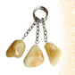 Citrine Tumbled Stone Keyring