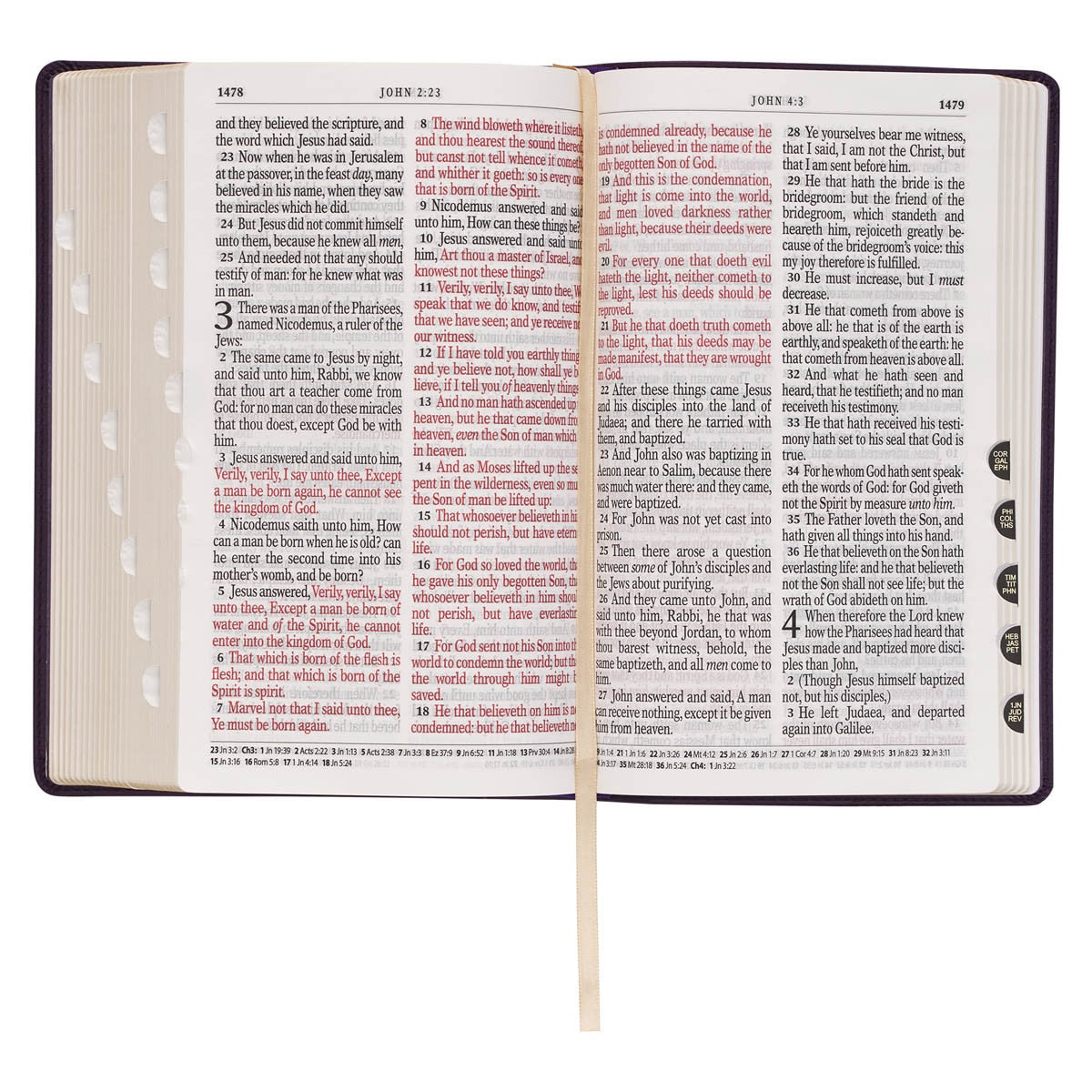 KJV Giant Print Bible - Purple Faux Leather Flexcover