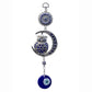 Metal Hanging Owl & Moon with Evil Eye