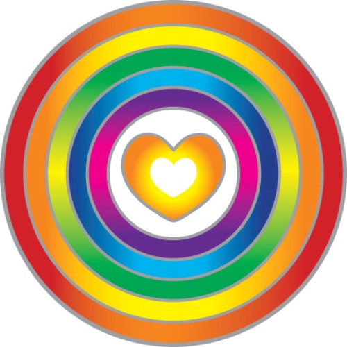 Rainbow Heart Sunseal