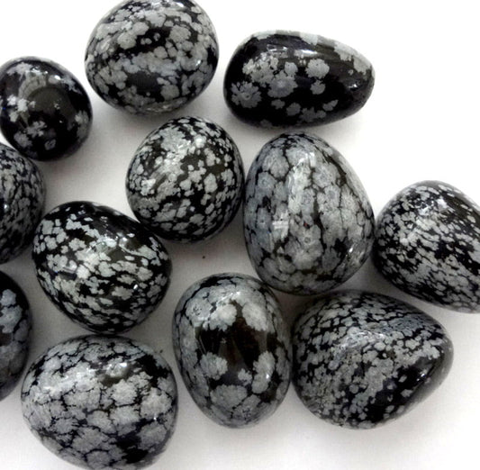 Snowflake Obsidian Tumbled Stone