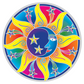 Sun, Moon, Stars Mandala Sunseal