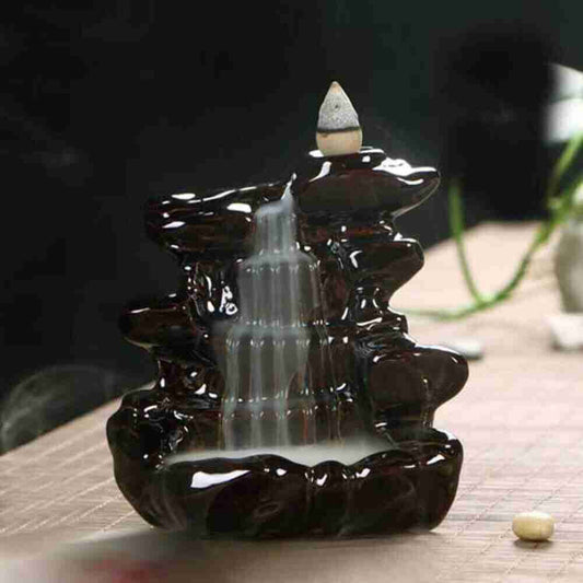 Waterfall Ceramic Backflow Cone Burner