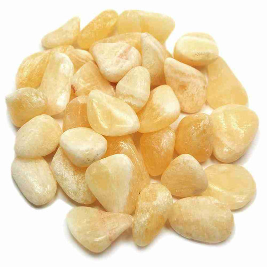 Yellow Calcite Tumbled Stone