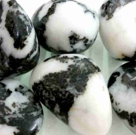 Zebra Marble Tumbled Stone